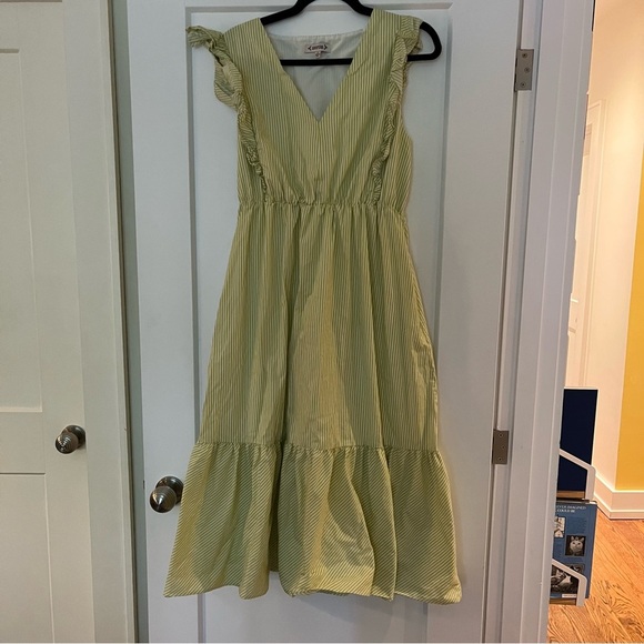 Nanette Laporte Cotton Tiered Midi Dress - Picture 3 of 11